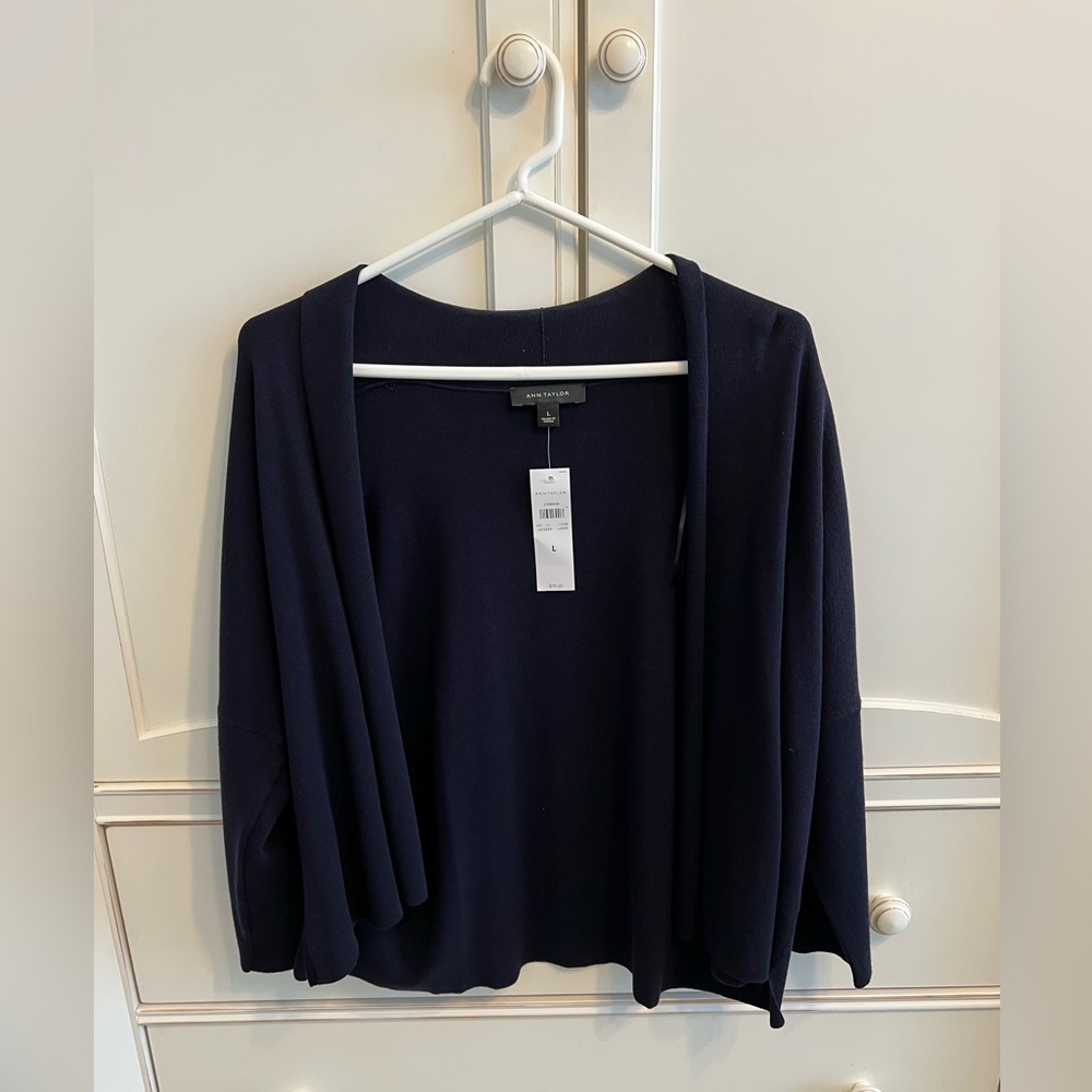 Ann Taylor Navy Cardigan